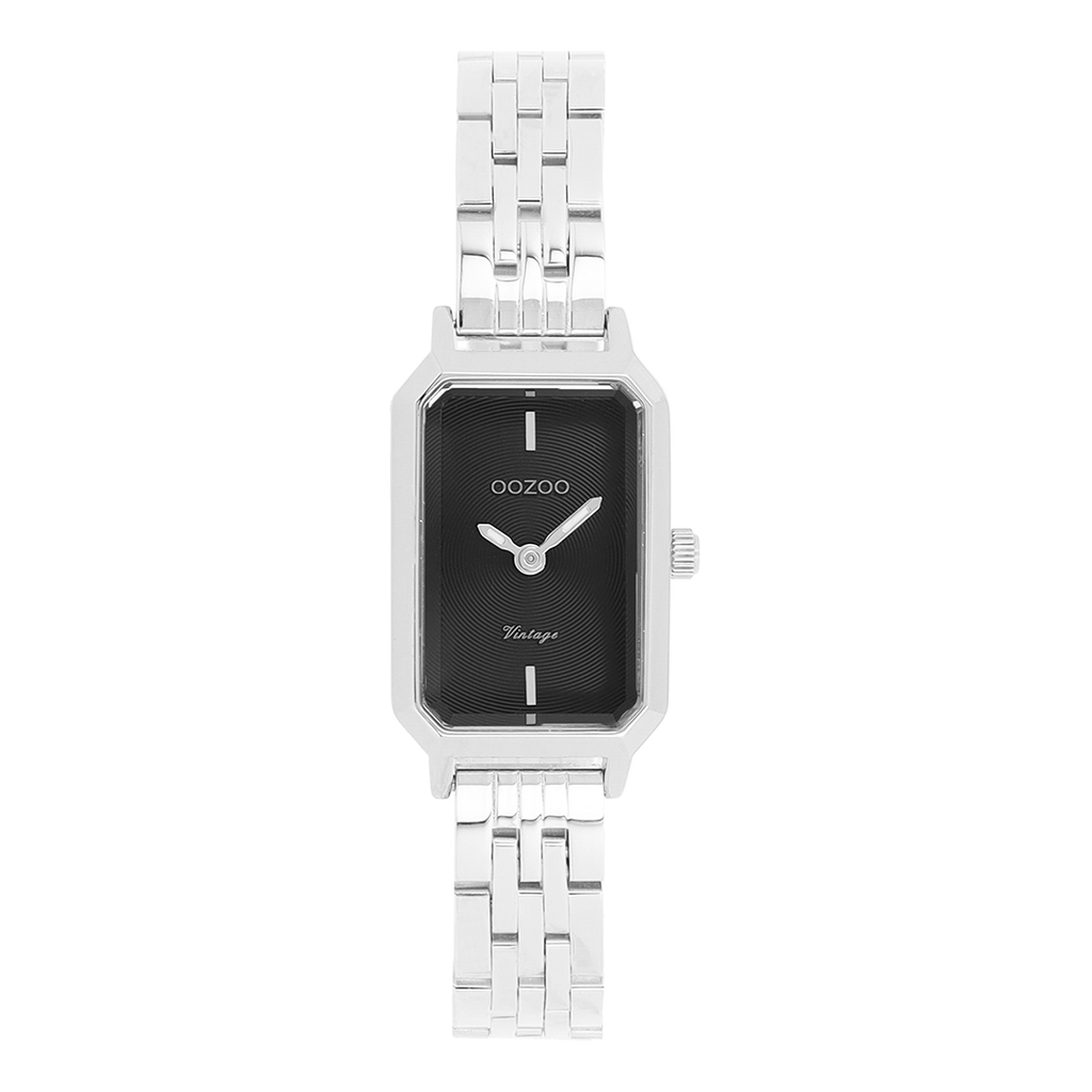 Silver coloured OOZOO watch with stainless steel bracelet - C20424