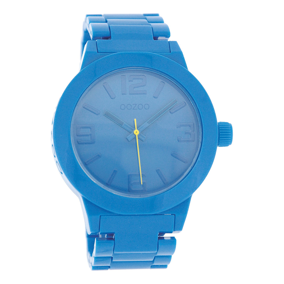 Blue OOZOO watch with plastic watch strap - C3681