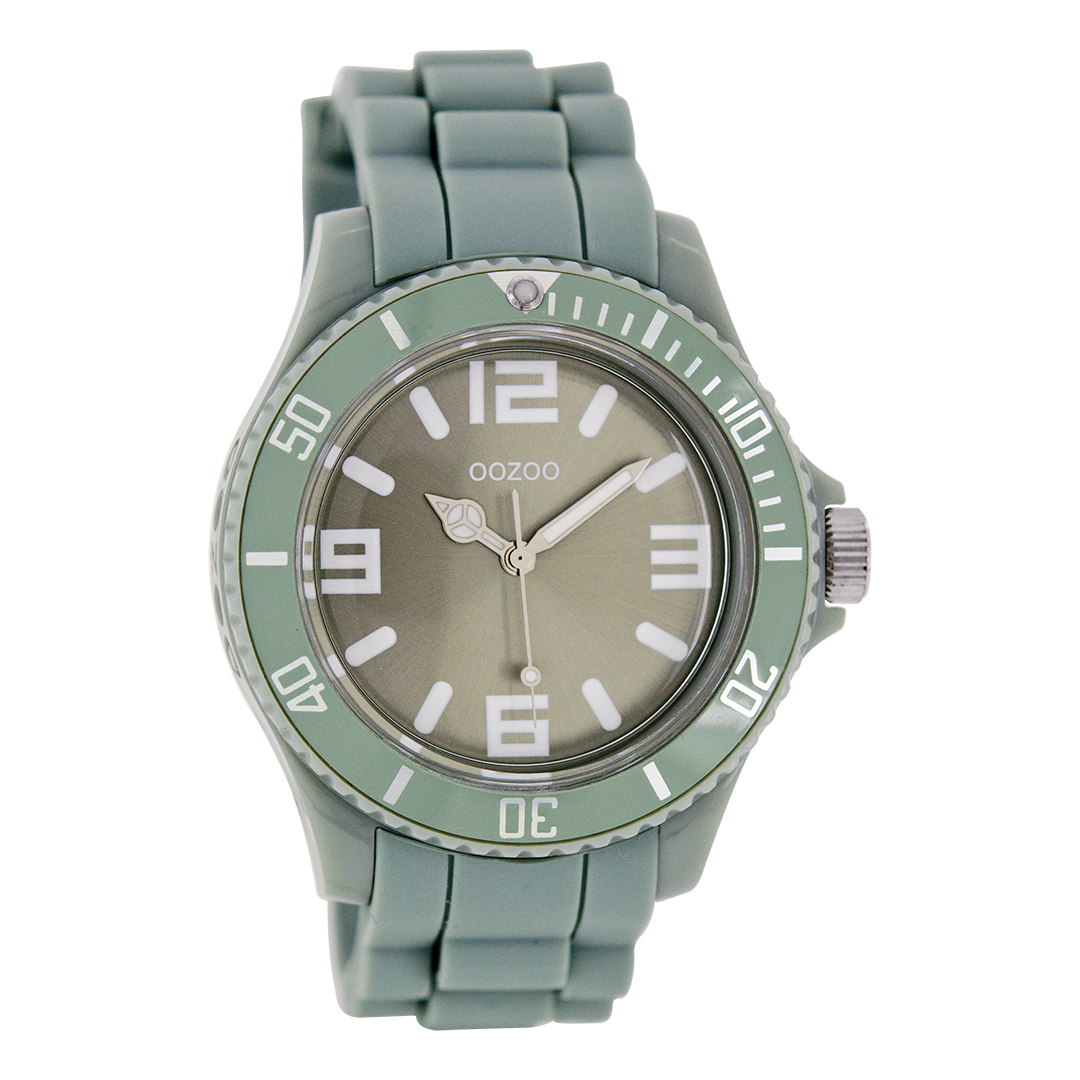 Grey OOZOO watch with rubber strap - C4279