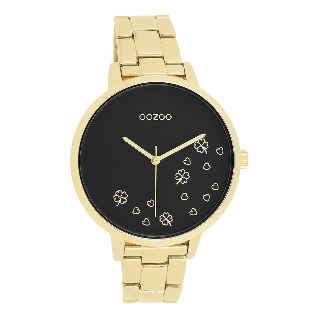 Gold coloured OOZOO watch with stainless steel bracelet - C11124